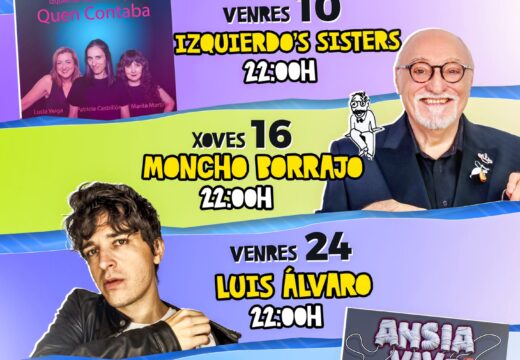O Festival de Humor da Laracha celebra a 10º Edición coas Izquierdo Sisters, Moncho Borrajo, Luis Álvaro e Oswaldo Digón